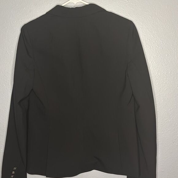 Banana Republic Black Stretch Wool Blend Blazer Size 10 - Picture 10 of 12